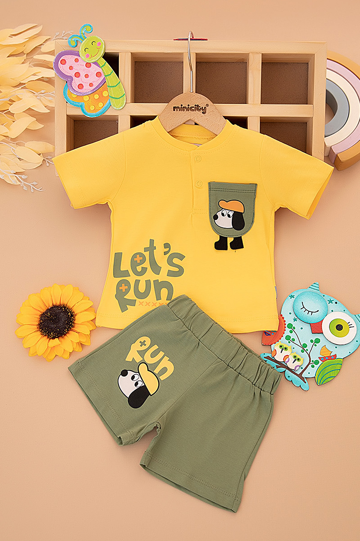 Erkek Bebek Lets Run Şortlu Takım   25187 (9 24 Ay)