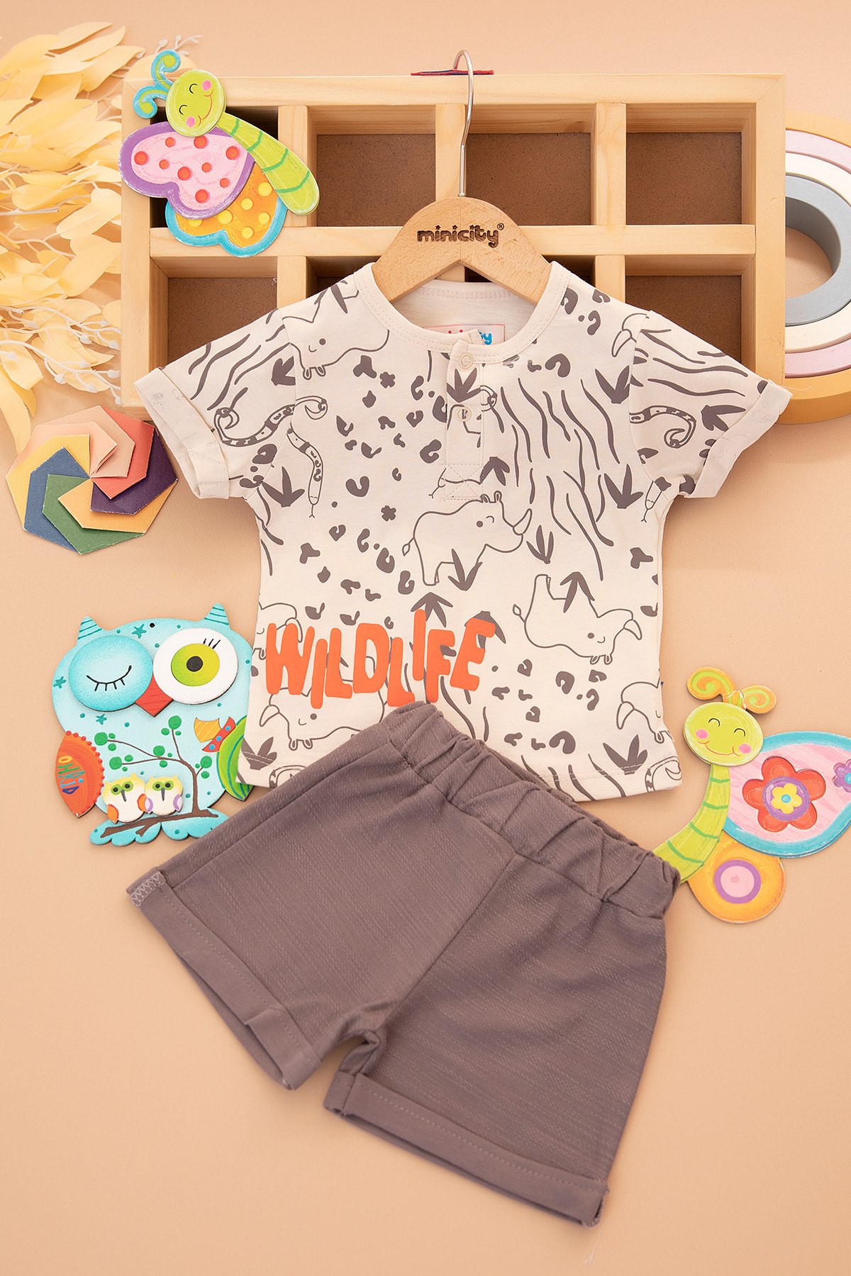 Erkek Bebek Wild Life Şortlu Takım   25364 (9 24 Ay)