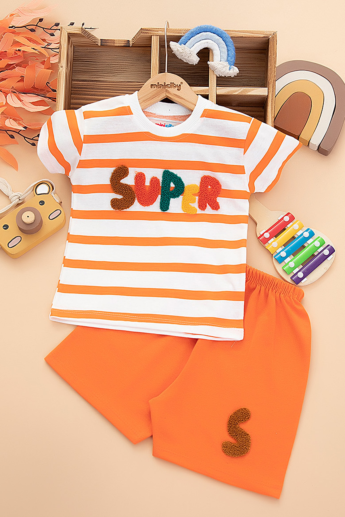 Erkek Çocuk Süzene Super Nakışlı Şortlu Takım (2 5 Yaş)