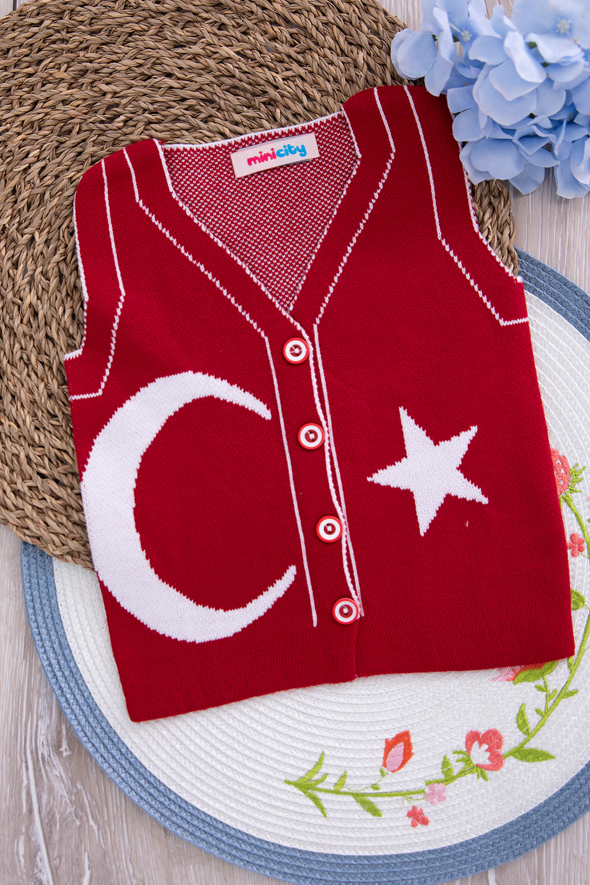 Erkek Çocuk Ay Yıldız Yelek   0430