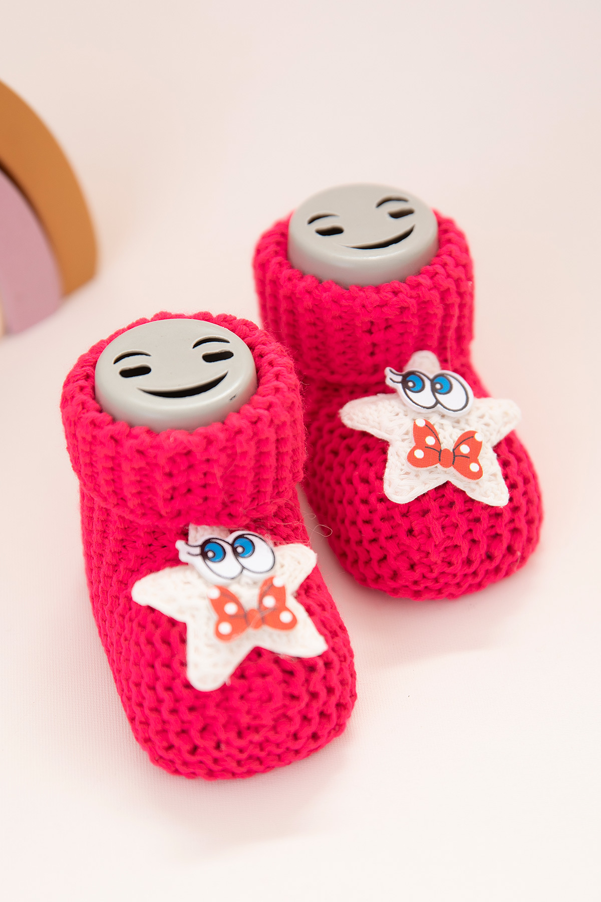 Bebek Yıldızlı Triko Patik   5044