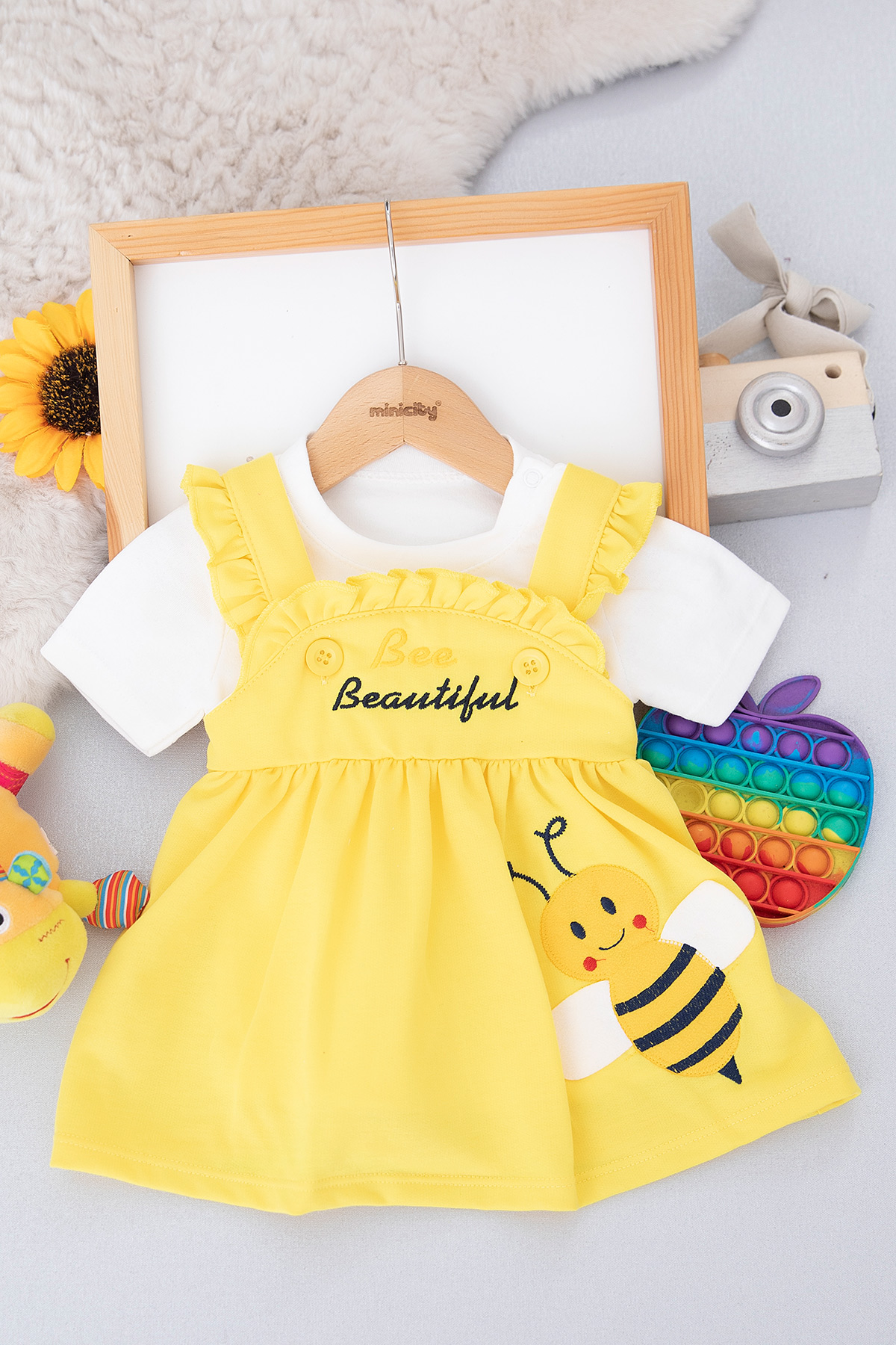 Kız Bebek Arılı Badili Penye Jile   0012 (3 12 Ay)