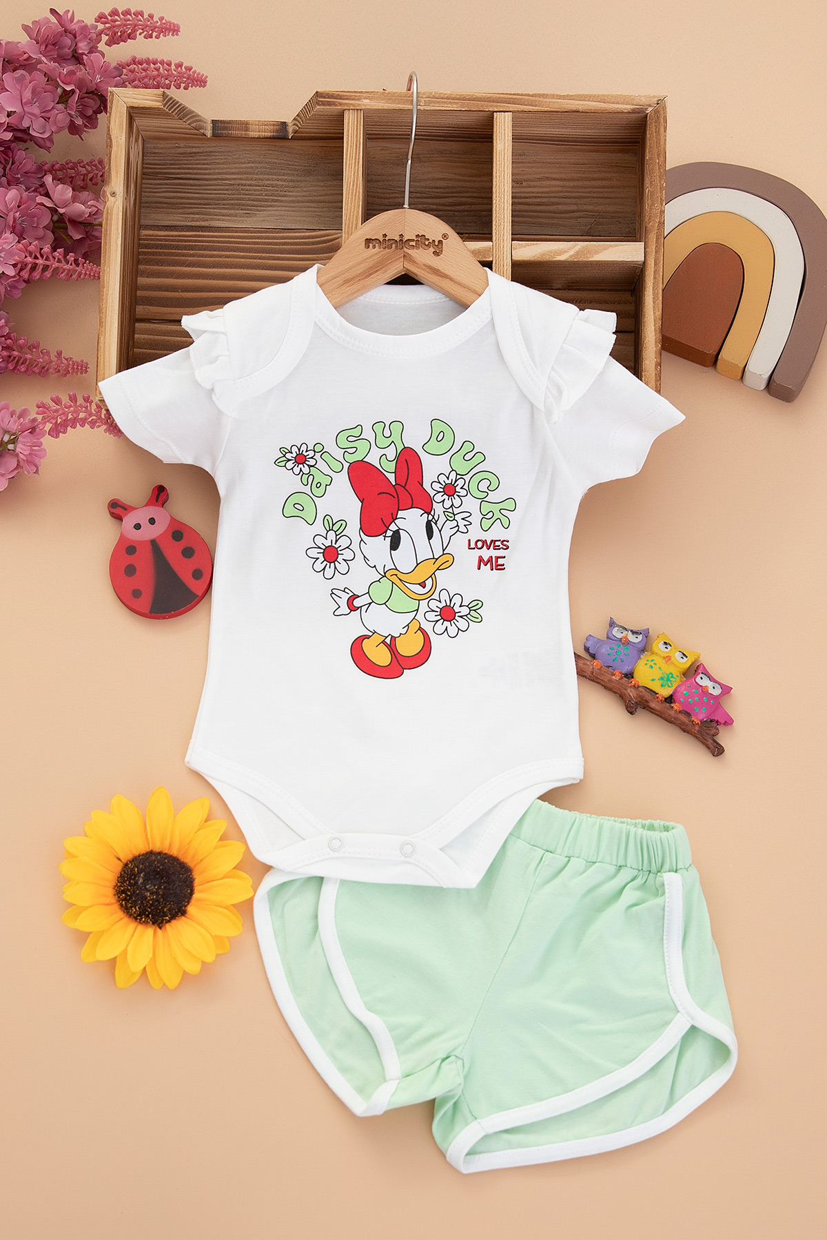 Kız Bebek Daisy Duck Şortlu Takım   547 (9 18 Ay)