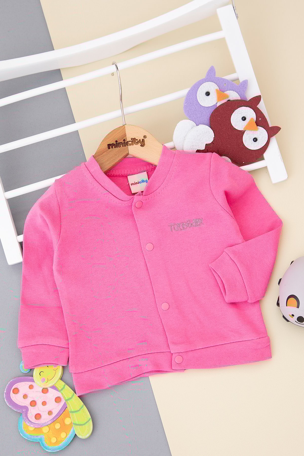 Çocuk Toyis Baby Nakışlı Penye Hırka   1011 (9 36 Ay)