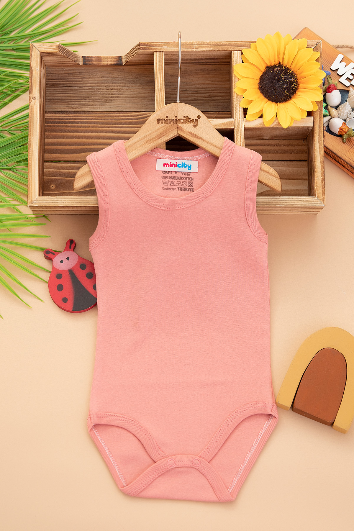 Bebek Düz Çıtçıtlı Atlet Body   7077