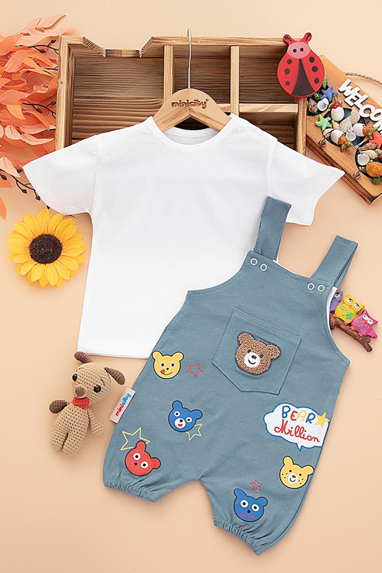 Bebek Bear Million Şort Tulum - 4216 (3-9 Ay)