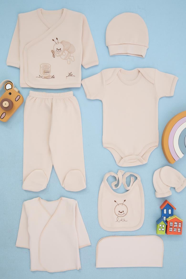 Bebek Unisex Organik 8 Parça Hastane Çıkışı - 1816