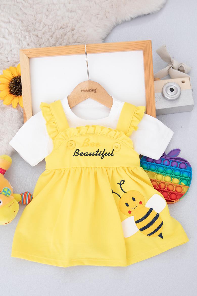 Kız Bebek Arılı Badili Penye Jile - 0012 (3-12 Ay)