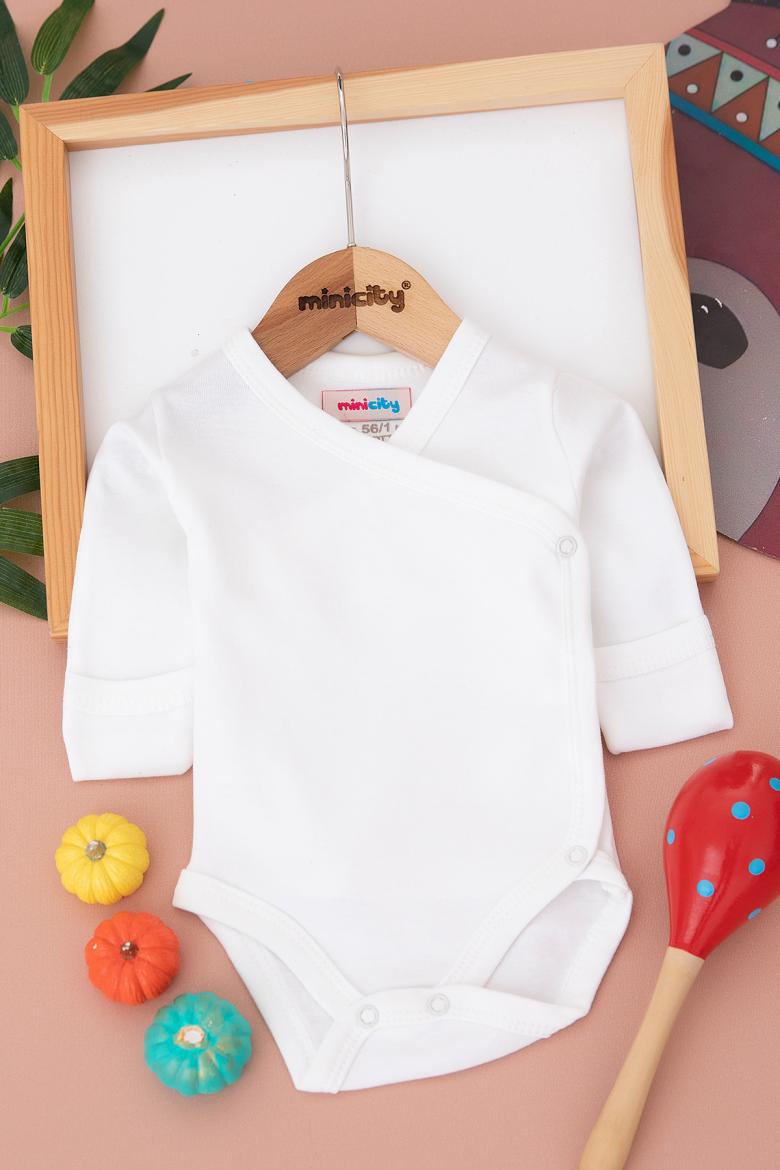 Bebek Uzun Kol Kundak Body - 7153 (0-9 Ay)